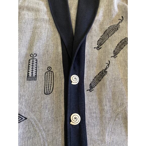 Venus Imports Oversized Cotton‎ Feather Cardigan  Sz S**see sizing note - Picture 4 of 13
